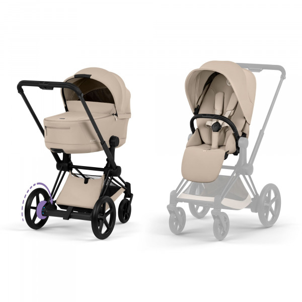 CYBEX Platinum ePriam 2in1 Comfort - Matt Black / Cozy Beige 2026